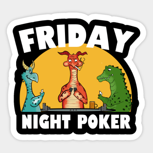 Friday night poker Sticker